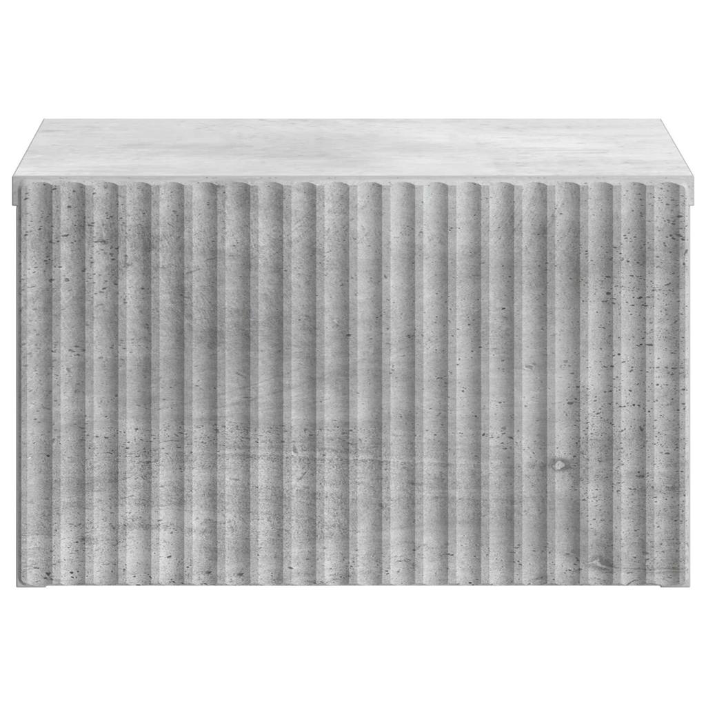 Wall Mounted Nightstand Concrete Grey 33 x 34.5 x 20 cm