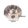 4x Hexagonal Coupler Adapter, Replacement Parts, for Output Gear Front Axle Shaft