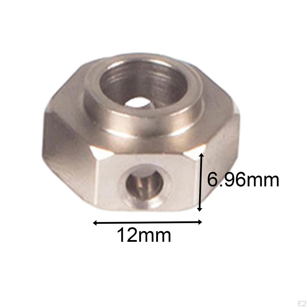 4x Hexagonal Coupler Adapter, Replacement Parts, for Output Gear Front Axle Shaft