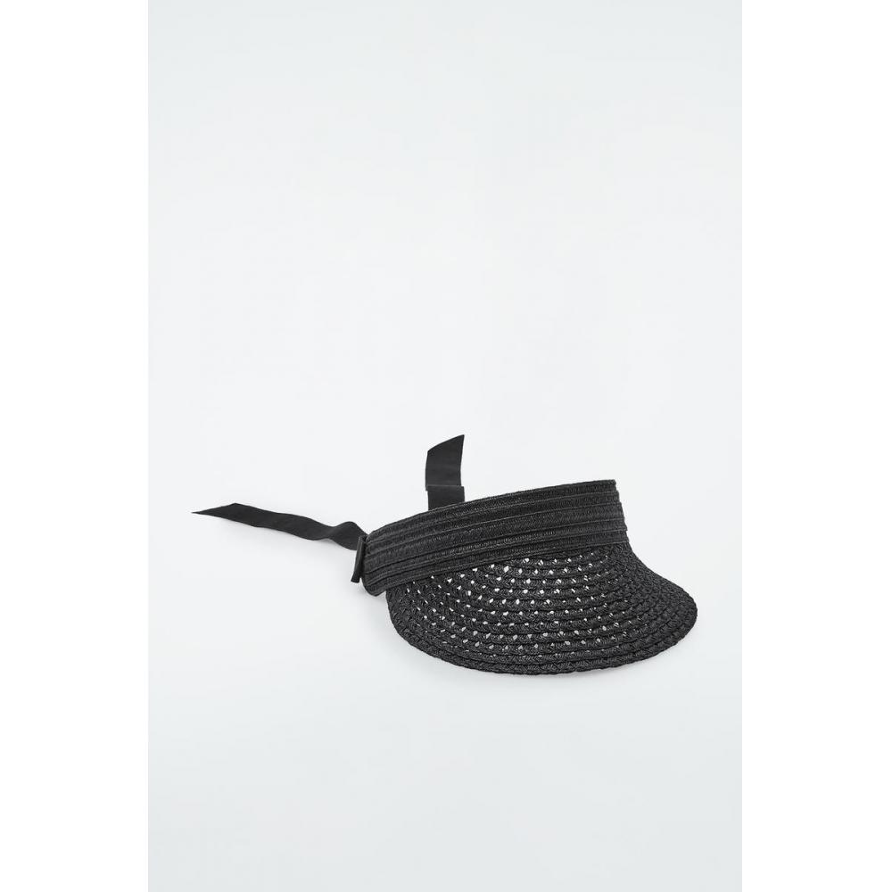 

COS Japan тканый солнцезащитный козырек с завязками на спине Black/ONESIZE