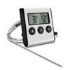 Portable Hangable Digital Cooking Thermometer Probe Sensor Professional Oven Timer Strong Magnetic Safty BBQ Heat Meter Kitchen