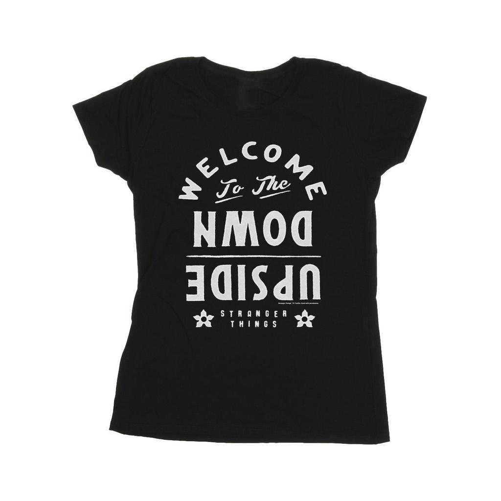 Netflix Womens/Ladies Stranger Things Welcome To The Upside Down Cotton T-Shirt