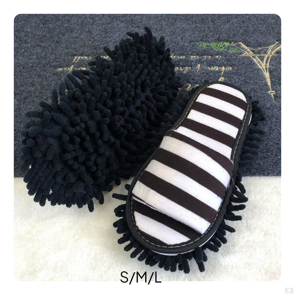Open Toe Mop Slippers AntiScratch Detachable Sole Cleaning Quiet Washable Floor