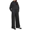 adidas Originals Women's Black Oversized Cropped Hoodie JX2701