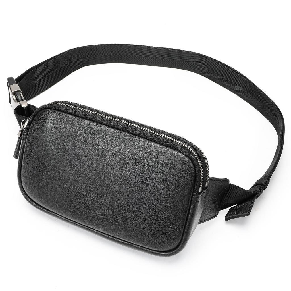 All-purpose Crossbody Leather Casual Trendy Shoulder Bag with Multiple Functions and Portability for The Waist.