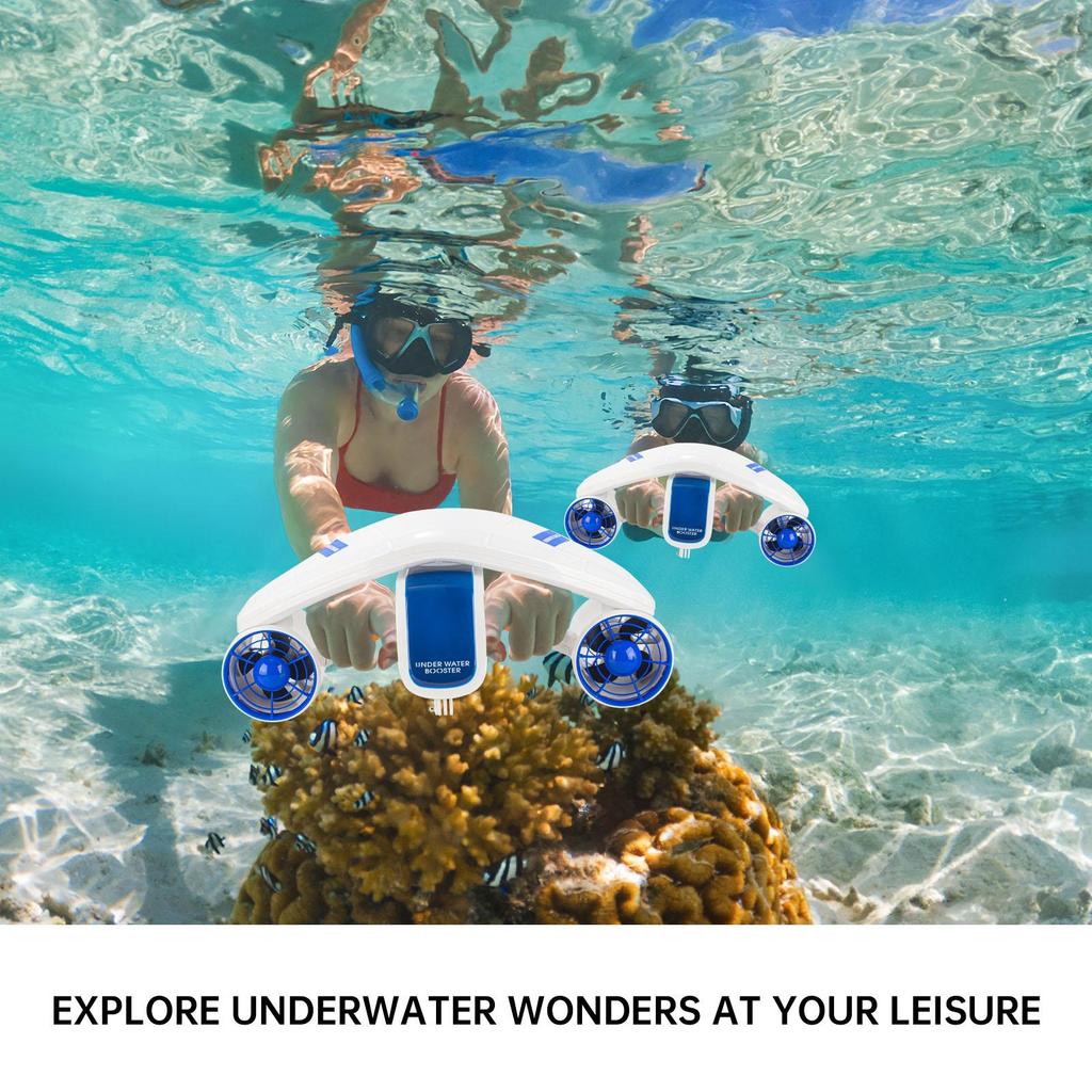 Electric Underwater Diving Scooter Underwater Booster for Snorkeling 7500mAh Battery 20m Depth 1.6m/s Snorkeling Diving