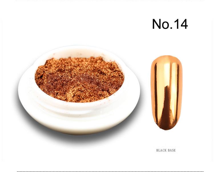 Multicolor 19 Colors Mirror Powder Hot-Selling Rice Drum Bottle Titanium Gold Nail Art DIY Essential for Nail Salons