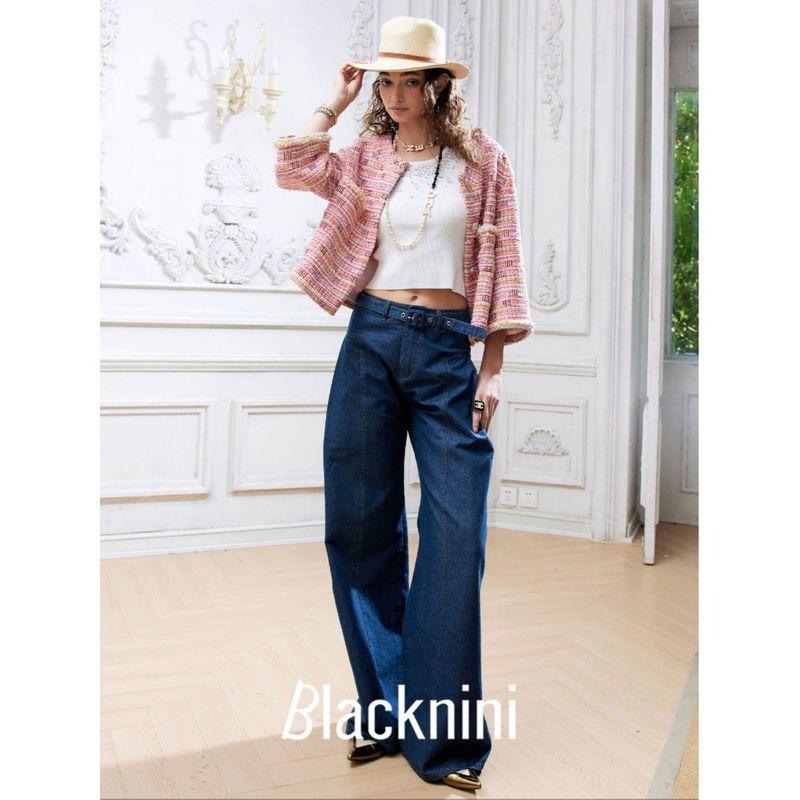 Blacknini Yin Huafu/Coral Sea French Bai Nian JT Tweed Outwear