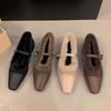 Suding Home! French Plush Shoes Mary Jane Single Shoes Women's Shoes 2025 New Autumn and Winter Warm Cotton Shoes