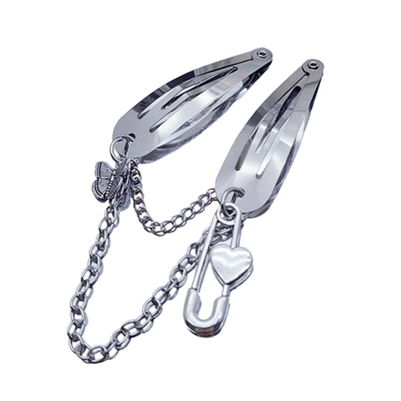 

Exquisite Star Hair Clips Star Butterfly Hairwear Accessories for Women Girls Elegant Chain Tassels Hair Pins Headwear