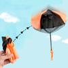 1PC/2PC Hand Parachute Mini Hand Thrown Parachute Spring Outdoor Sport Game Supplies Flying Parachute Creative Gift Boy Girl ZYF