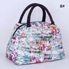 Handbag Ladies Spring Bento Fashion Casual Fine Print Practical Strap Double