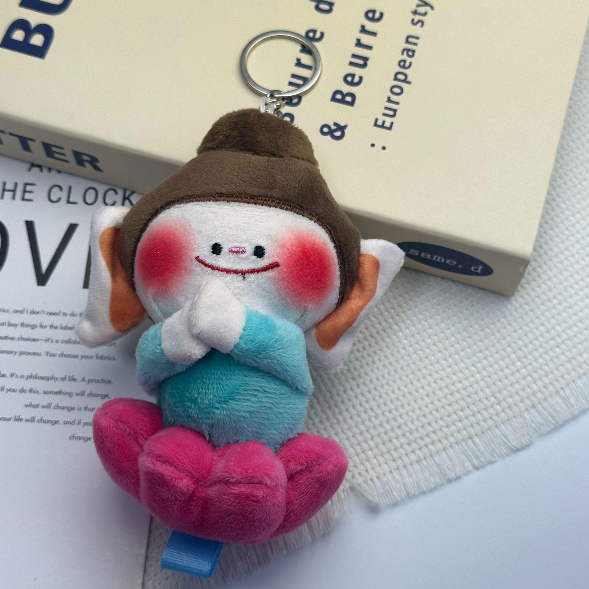 Lotus Buddha Companion Keychain Plush Toy from Yungang Grottoes 14cm