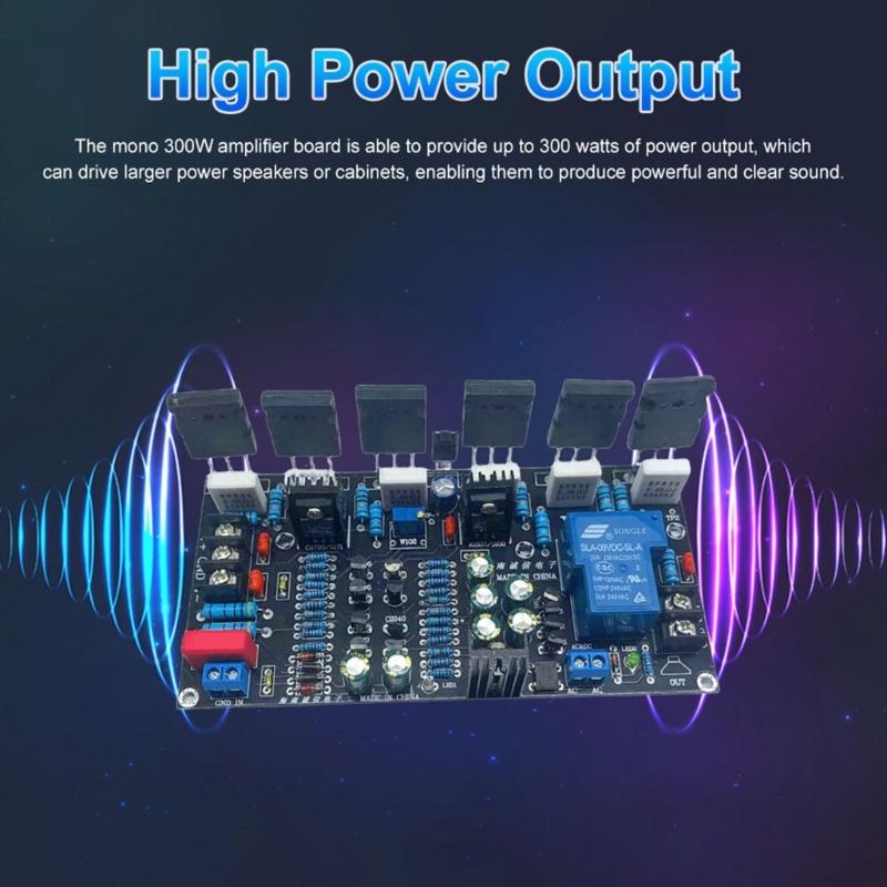 Leistungsstarkes Audios-Verstärkermodulplatine mit 300W Ausgang und Thermomanagement-Schaltung für professionelle Soundsysteme
