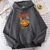 Halloween Pumpkin Blink 182 Letter Graphic Hoodies Men Women Casual Warm Tracksuit Korean Fashion Oversized Loose Unisex Sweatshirts