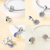 Copper Metal Star Moon Sun Series Charm Bead Components Luminous Bead Component Designed For Authentic Original Bracelet High Quality Fine Jewelry