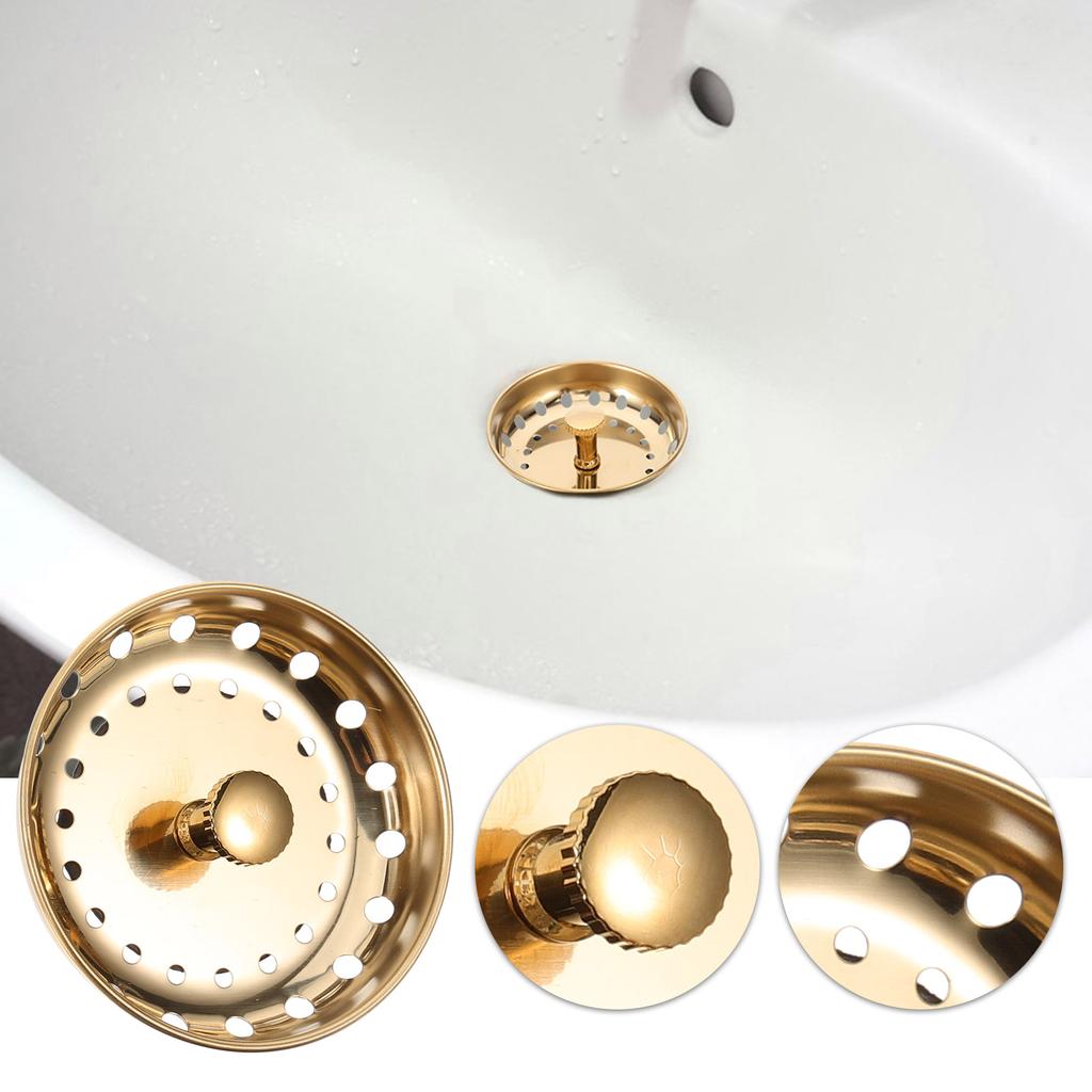 Universal Drain Basket Pool Leaking Strainer Cover Kitchen Sink Filter