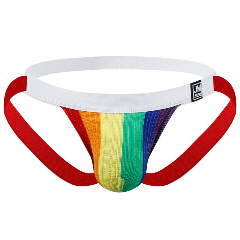 Jockstraps JOCKMAIL Sexy Men's Underwear 1.26-inch Wide Waistband Mesh Material Breathable Low Waisted Thong Underpants