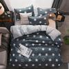 57 3/4pcs Pinkheart Bedding Set Super King Size Bed Linens Reactive Printing Duvet Cover Set Brief Style Home Bed Set Flat Sheet