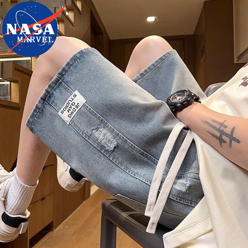 NASA MARVEL Men s Loose Fit Denim Shorts XL