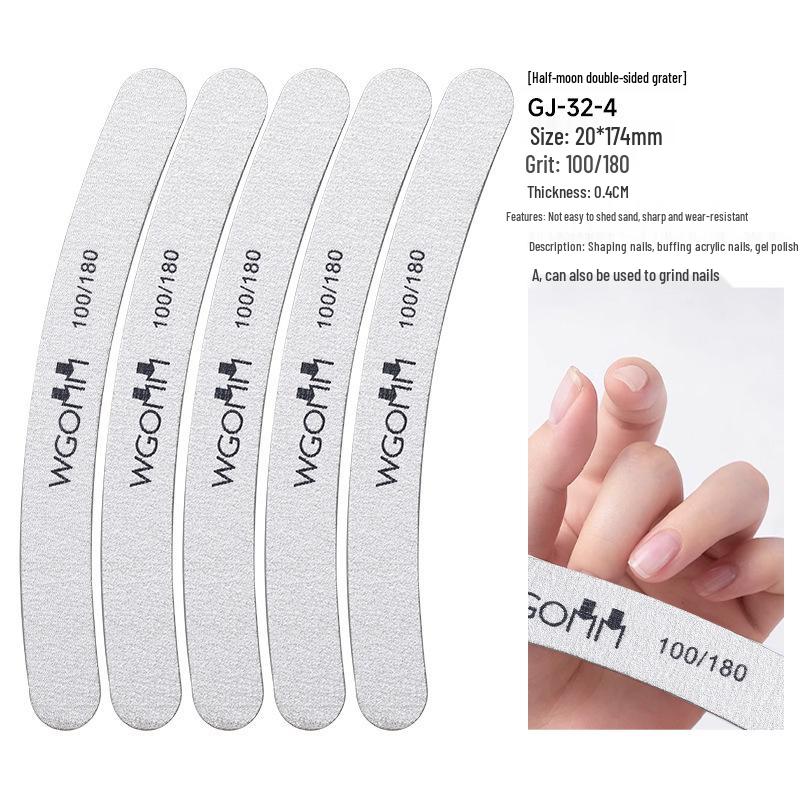 Double-Sided Sponge Nail File & Polishing Strip for Salons