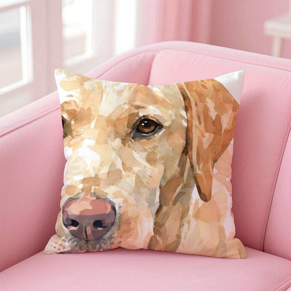 NICE CUTE Pembroke Welsh Corgi Dog Cushion Cover Pillow Case Soft Friendly Fabric  Concealed Zipper