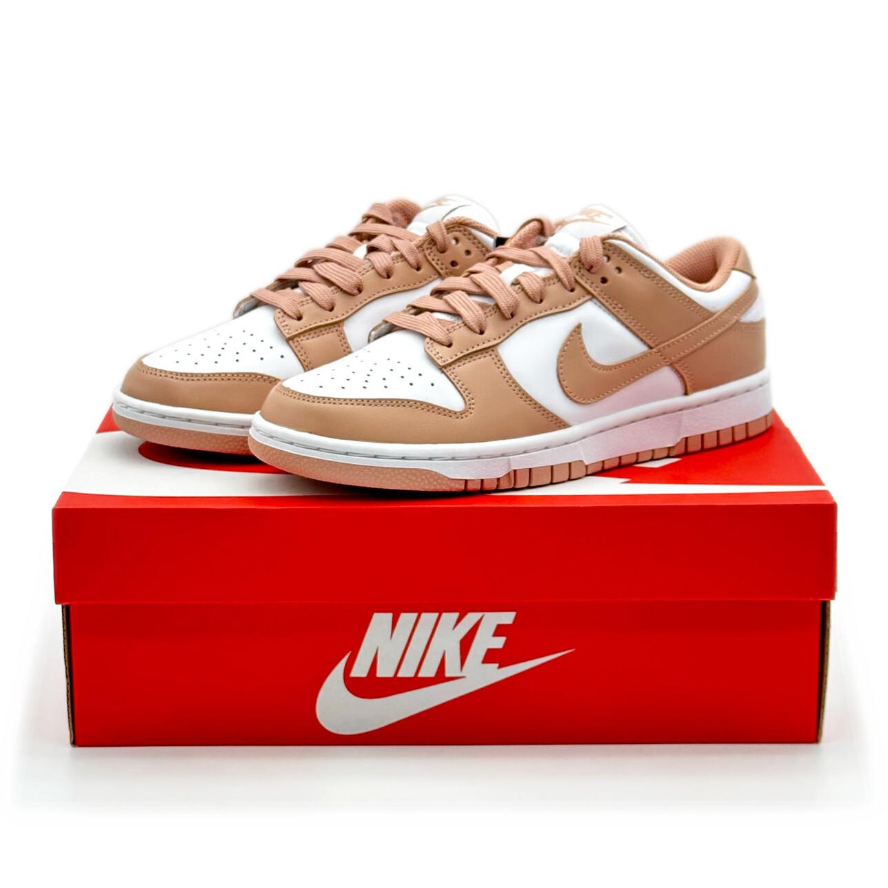 DD1503-118 Nike WMNS Dunk Low Rose Whisper Нежно-розовый Бежевый Белый Красный Вишневый 10.5W
