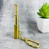 Stargazer's Pocket Companion: Miniature Telescope Keychain, Solid Brass