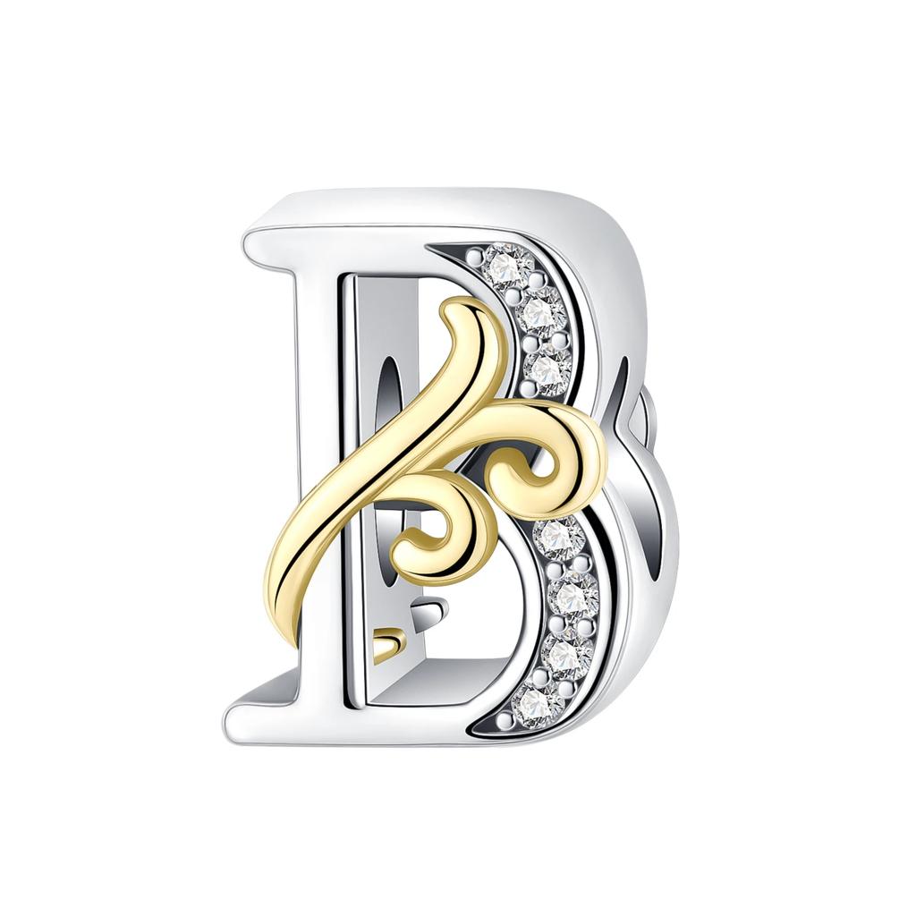 Copper Full Series Of A-Z Letters Pendant Charms For Originalbracelet Charm Necklace Diy Female Jewelry