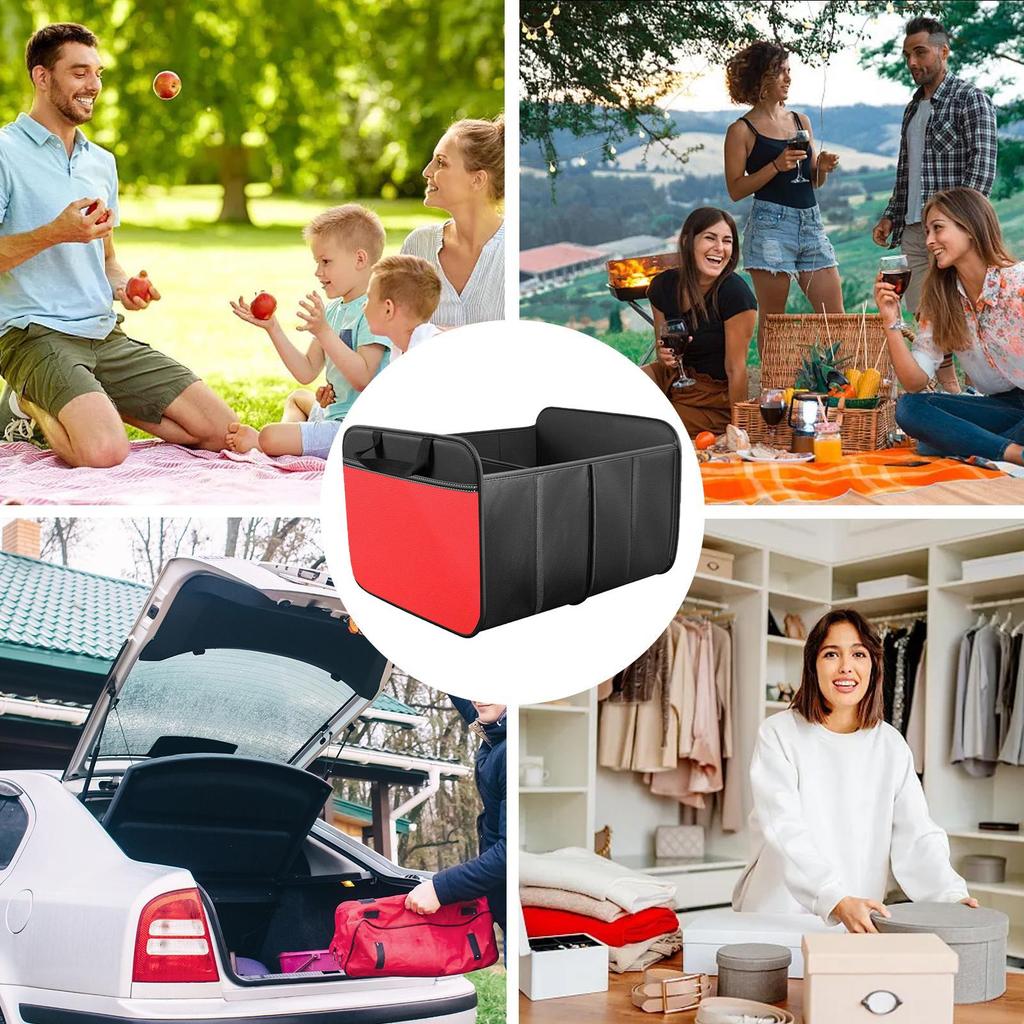 Car Trunk Organizer Foldable Waterproof Large Capacity Trunk Storage Box Car Organizer For Truck RV Sedan Automotive Home
