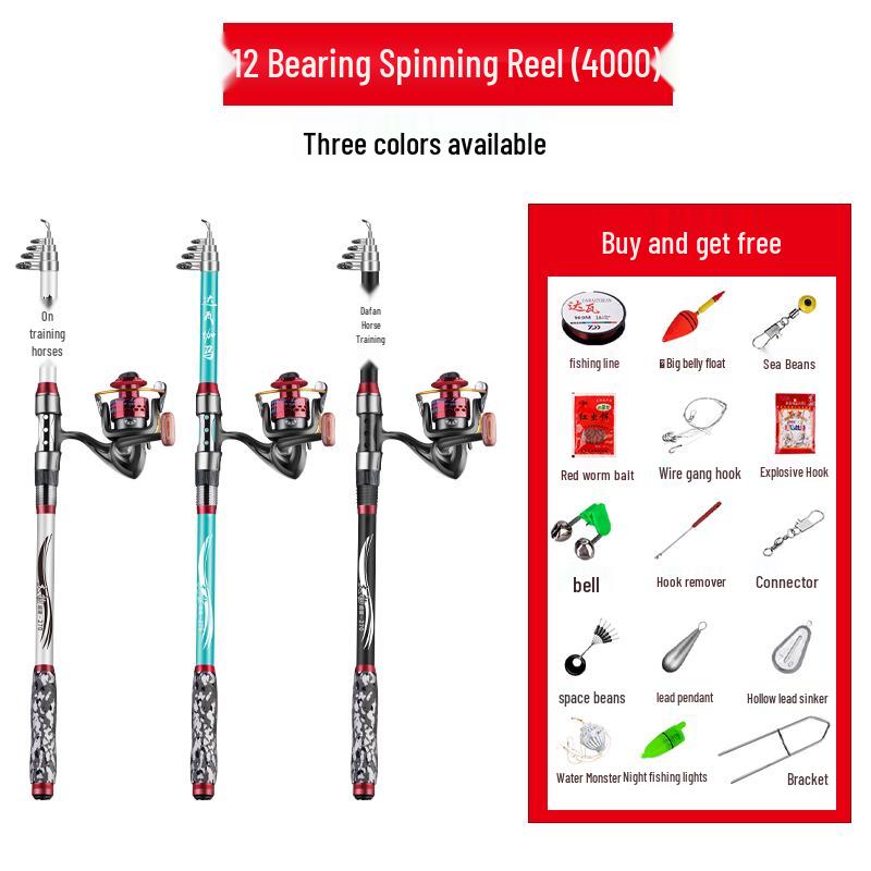 Super Hard Long-Cast Sea Fishing Rod Set
