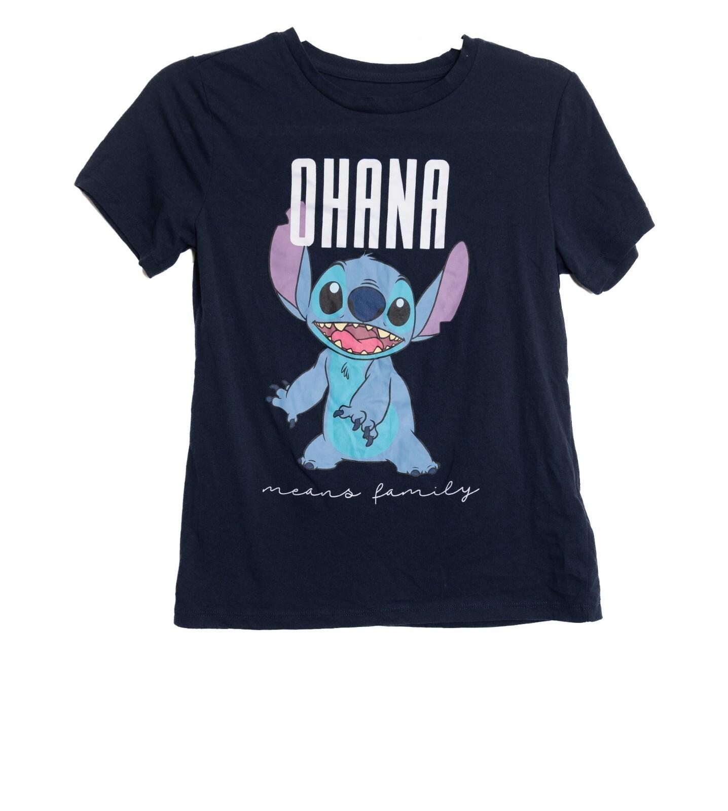 Disney Lilo  Stitch  Ohana Means Family  Youth size S (3–5) Graphic T-Shirt Nav S