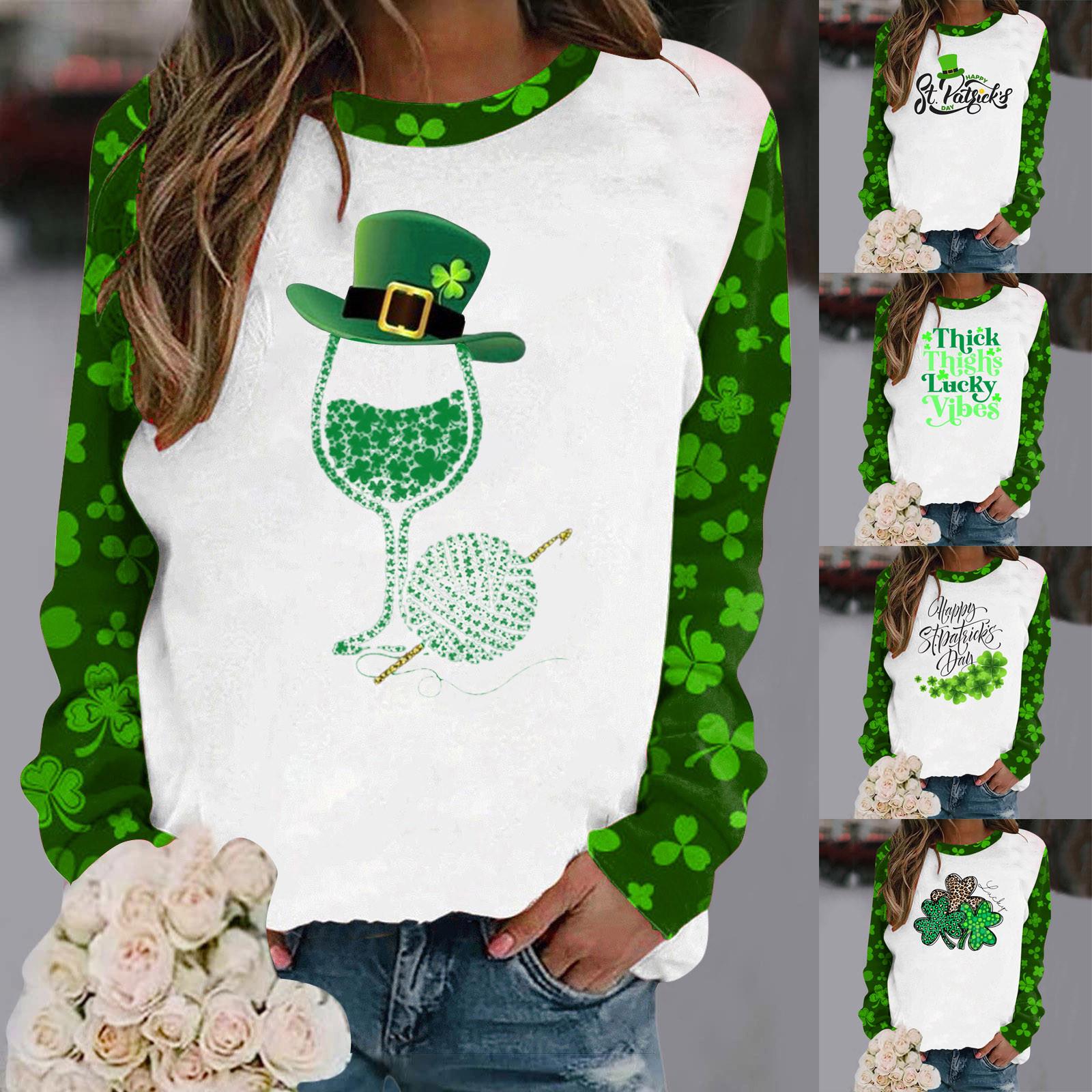 

Женские повседневные свободные пуловеры с круглым вырезом и длинными рукавами с принтом