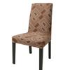 Housse de Chaise de Salle à Manger Élastique Protecteur de Bureau Universel Anti-poussière Coussin de Chaise de Mariage Housse de Siège Imprimé Abstrait Style Classique Nouveau