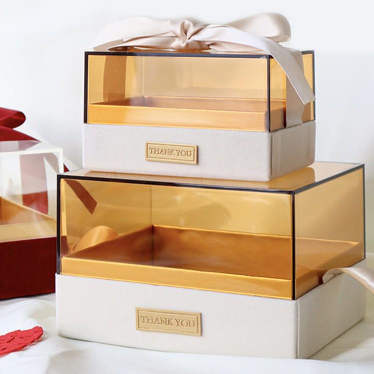 Klare Acryl-Geschenkbox für Hochzeiten und Veranstaltungen
