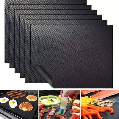 BBQ Grill Mat Non-stick Reusable Heat Resistant Extra Thick Pad Oven Liners Baking Mats Easy Clean Kitchen Outdoor Barbecue Tool