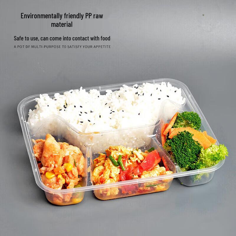 ZLIII 4-Compartment Disposable Meal Containers (150 Sets)