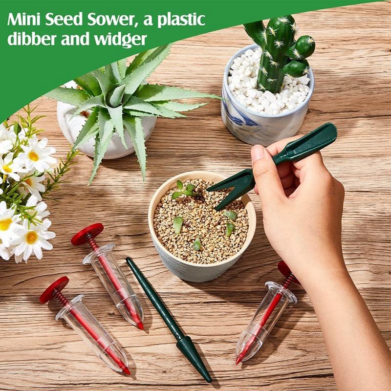 Mini Seeder Manual Seeder Small Seeder Adjustable Multi-functional Gardening Seed Planter Handheld Flower and Plant Sowing