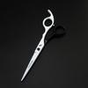 6.0 inch black and white freelancer, hair scissors, hair scissors, flat scissors, bangs scissors, tooth scissors, thin