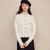 Autumn 2026 Women's Hand-Embroidered Beaded Wool Cardigan Sweater