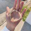 Recommended Natural Hetian Jade Bead Bracelet for Women, Fortune and Prosperity Gold-inlaid Jade Gourd, Ancient Style Jadeite Bracelet