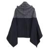 SEE BY CHLOE [Good Condition] CHS22AMA03001001S Wool Two-Tone Poncho/ Jacket S blackUsed