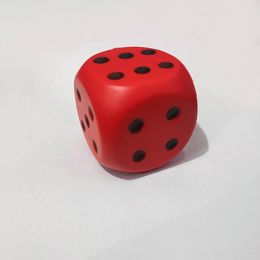 

PU Sponge Solid Dice Children s Educational Counting Toy Wrist Exercise Decompression Bouncy Ball For Party Interactive Games красный