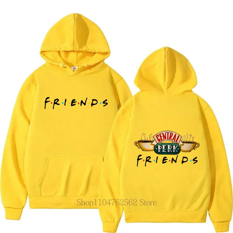 

Friends Graphic Print Women Clothes Casual Fashion Hoodie Vintage Long Sleeve Tops Fleece Men Pullover Sweatshirts XL жёлтый