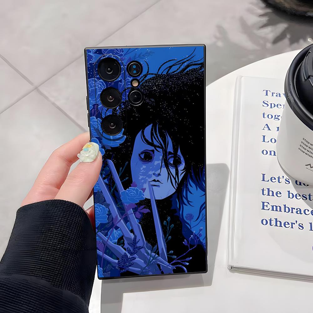 Retro Edward Scissorhands Phone Case For Samsung S26 Ultra S25 Edge Ultra S23 S22 S21 S20 Ultra Plus S24 Fe Cover