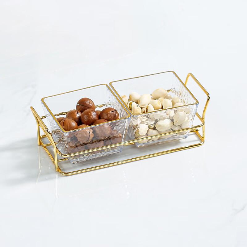Nordic Acrylic Divided Serving Tray with Lid 18cm
