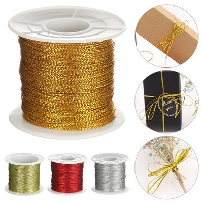 Making Tag Line Tying Rope Tinsel String Christmas Strap Ribbon Metallic Cord Packaging Thread