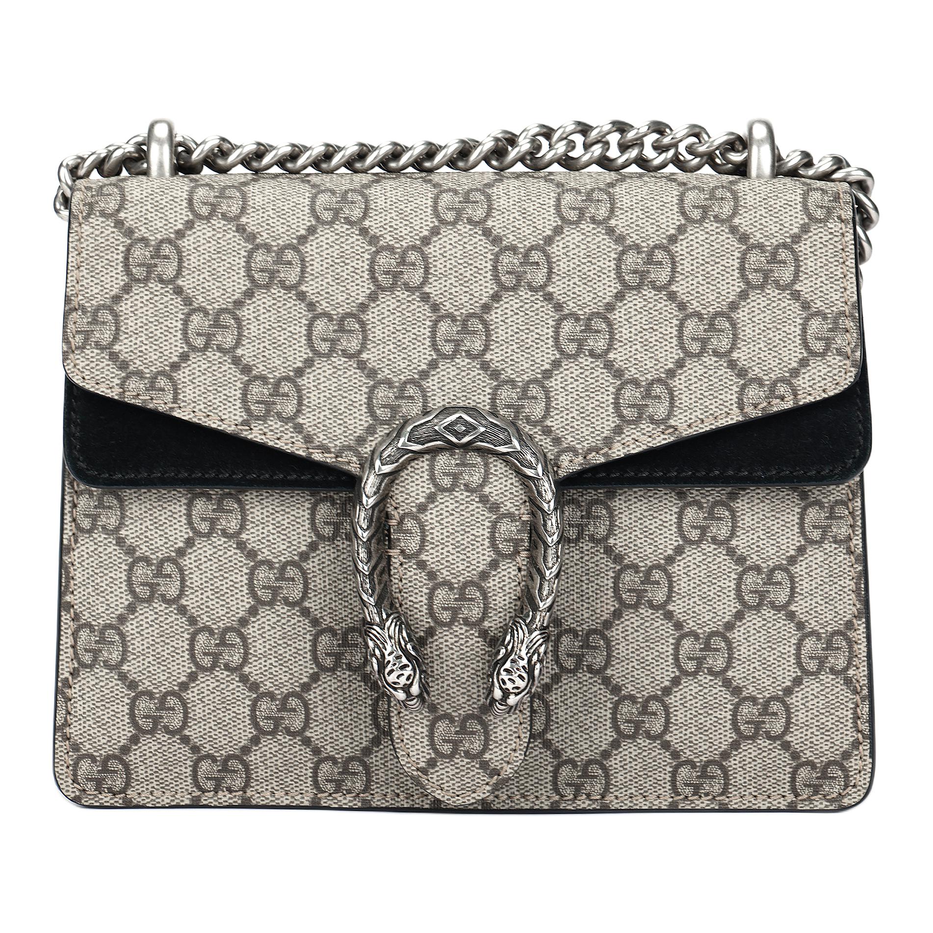

Gucci Dionysus Пряжка Голова Тигра Старений Квітковий Логотип Ланцюг Канвас Шкіряна Клаптева Сумка-Месенджер Жіноча Коричнева Basic+Dust Bag коричневий
