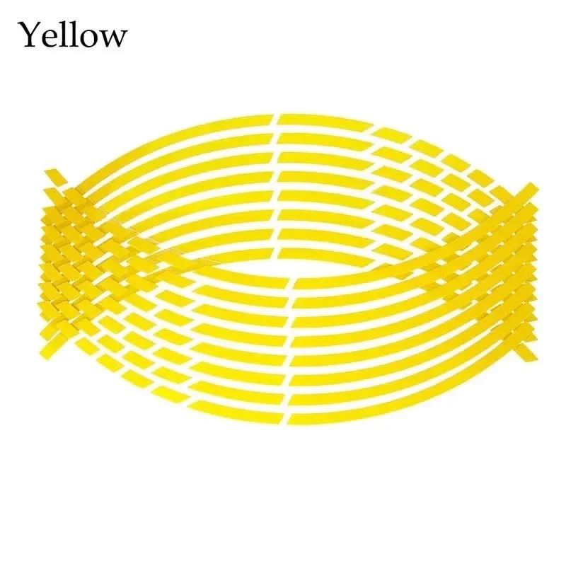 Motorcycle sticker Car Tire Decals Trim Strips Universal Reflective Bike Wheel Sticker Waterproof Wheel Rim Tape  17"18"