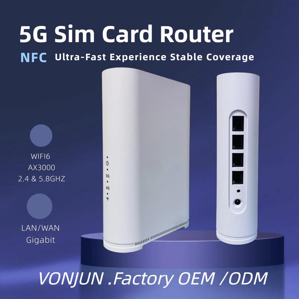 5G Dual-Band LTE Gigabit SIM Router with TYPE-C for Eurasia & Africa